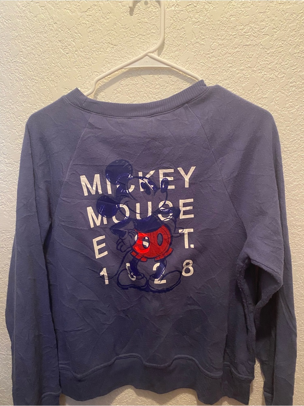 Disney Blue Mickey Mouse Graphic Sweatshirt for Kids